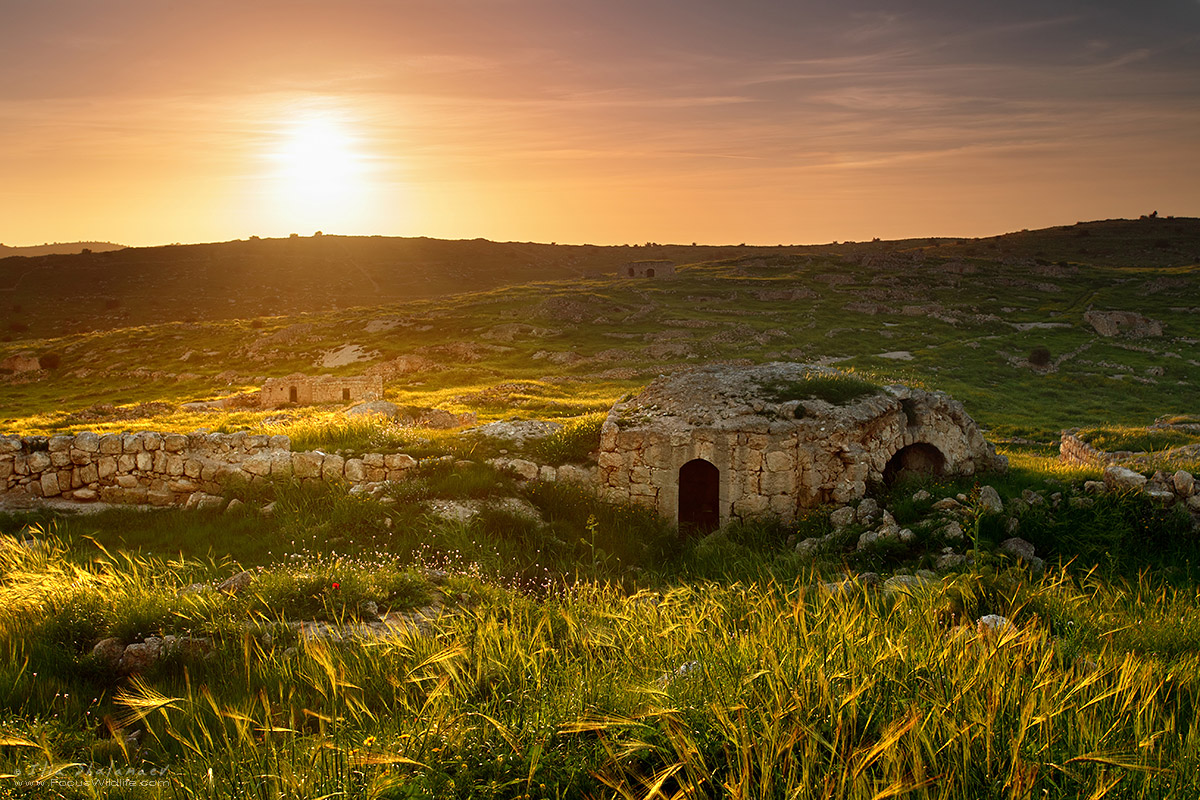 Ruins of deserted settlement